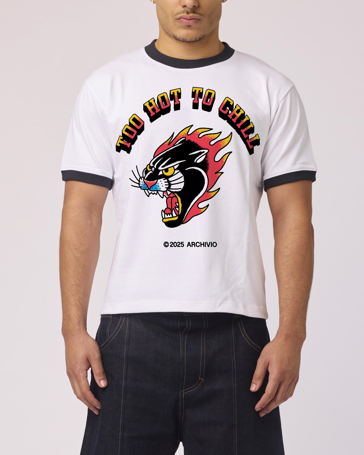 TOO HOT TOO CHILL WHITE TEE